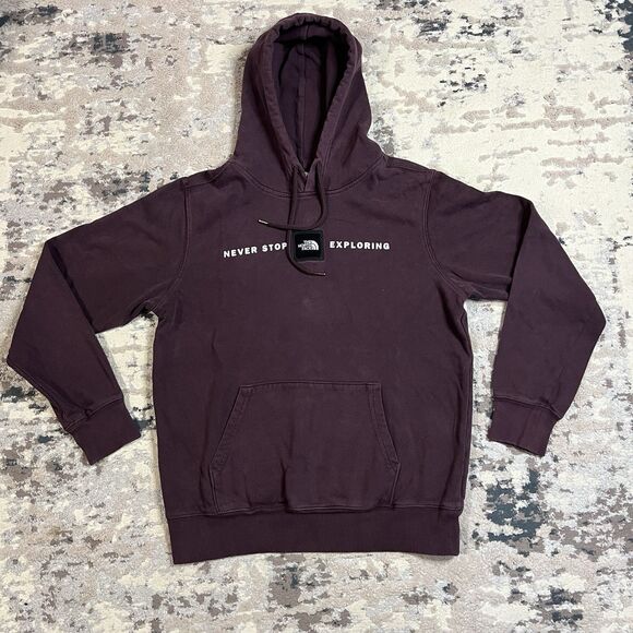The North Face Other - The North Face Hoodie Sweatshirt Never Stop Exploring Mens Sz S Maroon
